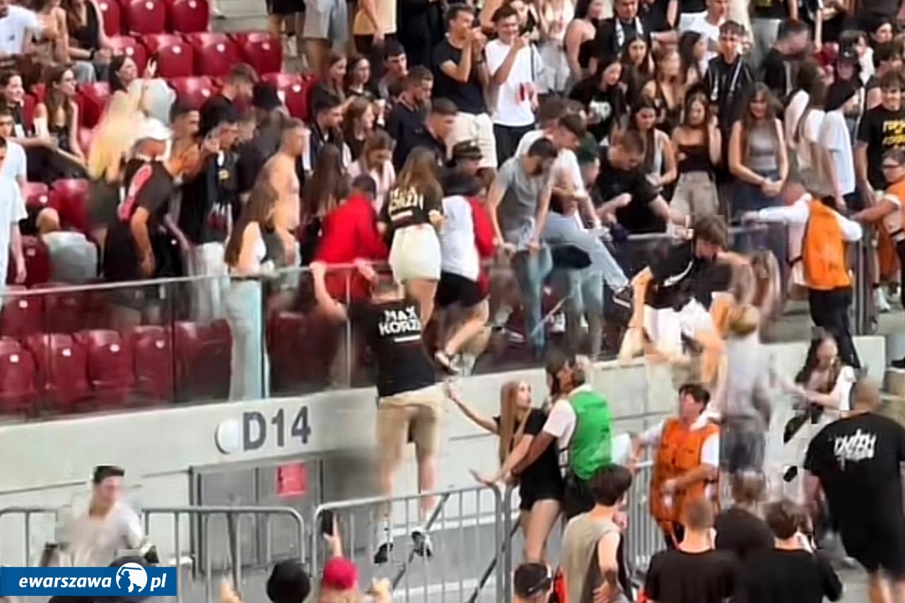 koncert Maksa Korzha na Stadionie Narodowym | fot. tiktok.com/@chestnyy_dalnoboy