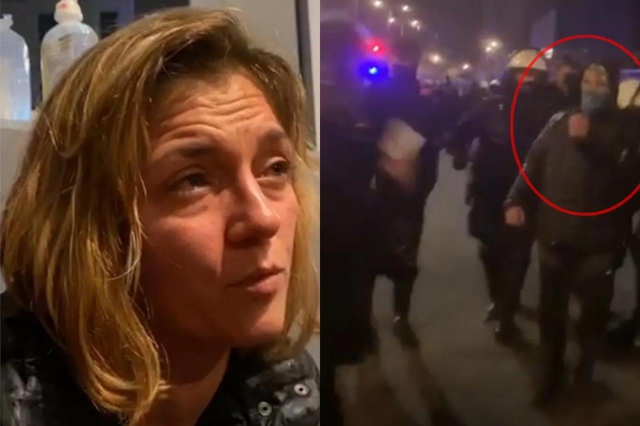 Magdalena Biejat zaatakowana gazem pieprzowym | fot. Partia Razem, instagram.com/zxlifeofmyownxz