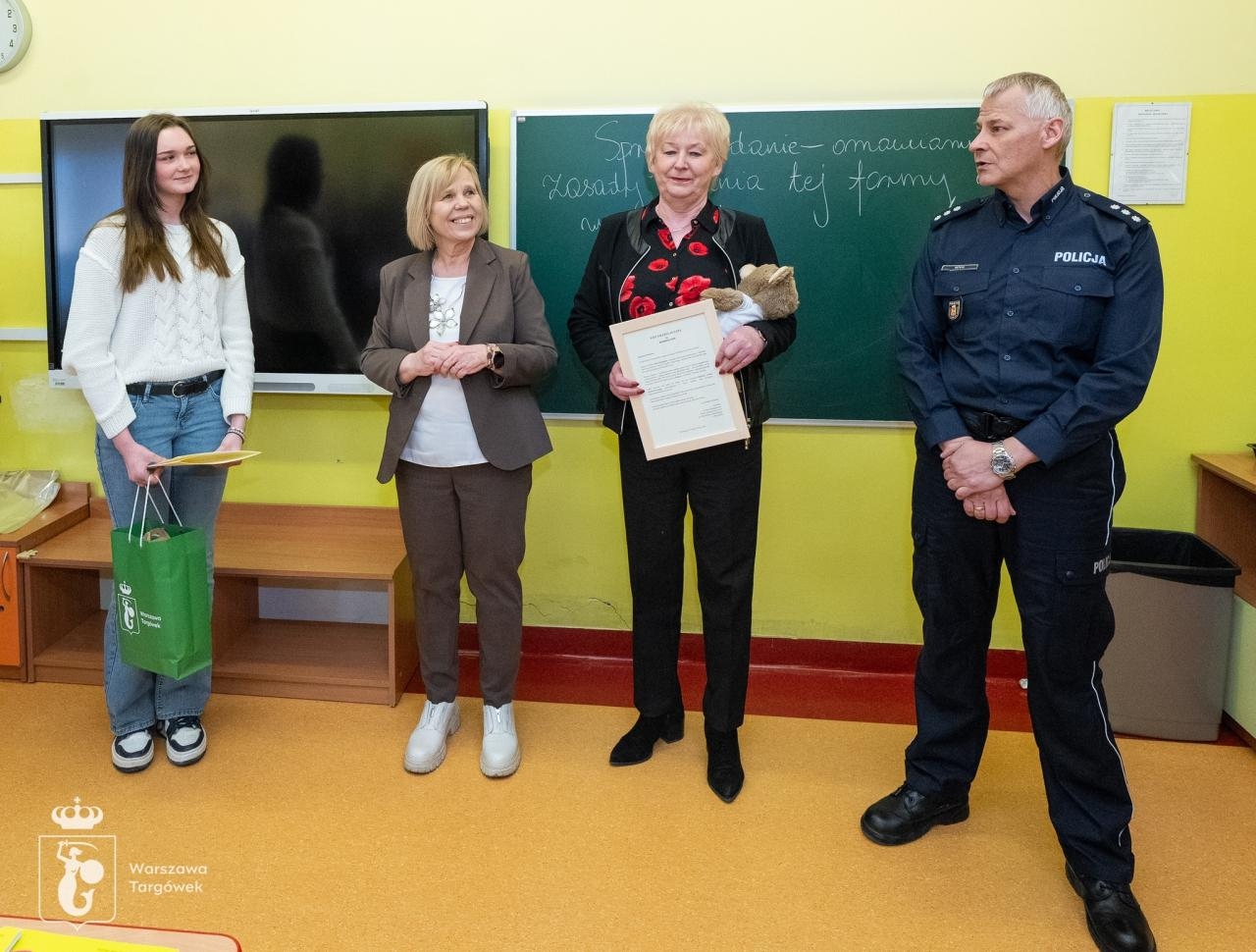 Gabriela, która pomogła ofierze wypadku | fot. facebook.com/U.Dz.Targowek