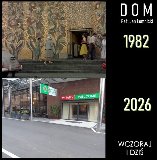 Dom Chłopa w Warszawie kiedyś i współcześnie | fot. facebook.com/wczorajidziswarszawa / kadr z serialu "Dom"