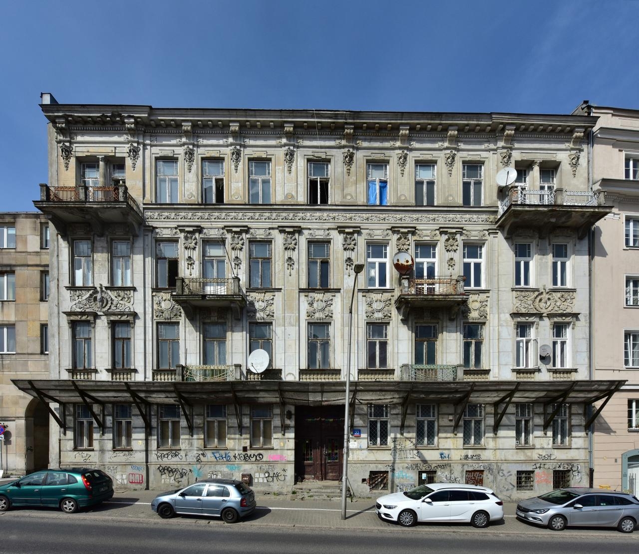 kamienica przy ul. Górnośląskiej 22 w Warszawie | fot. Autorstwa Adrian Grycuk - Praca własna, CC BY-SA 3.0 pl, https://commons.wikimedia.org/w/index.php?curid=103534951