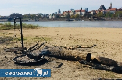 miejsce do grilla nad Wisłą | fot. Jan Piotrowski