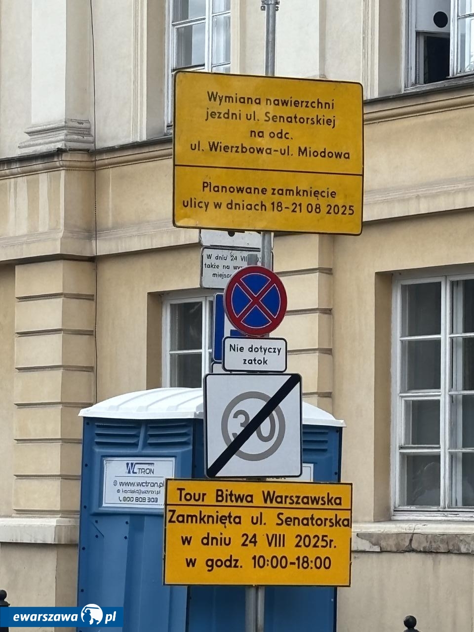 frezowanie ul. Senatorskiej w Warszawie | fot. Bartosz Pańczyk
