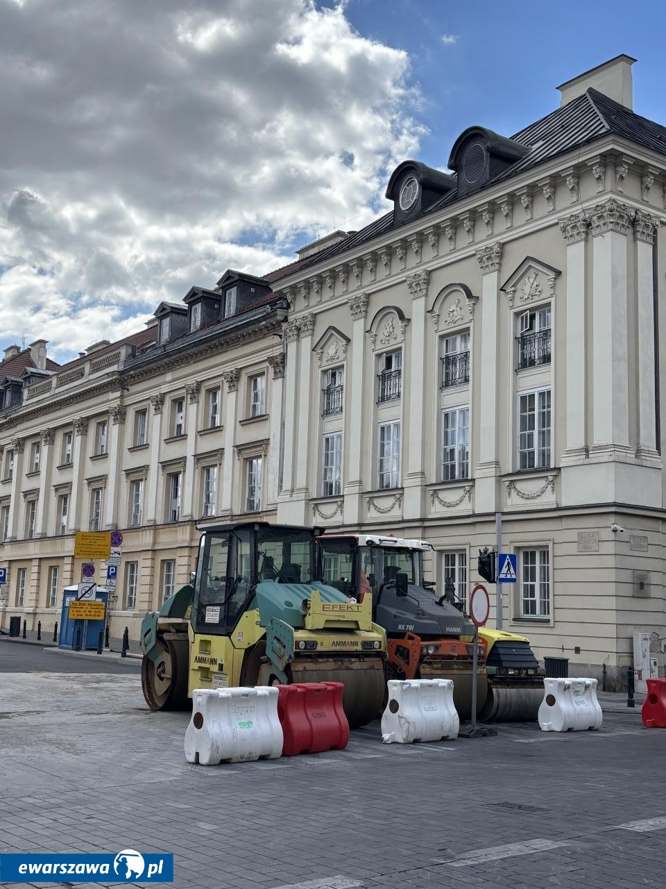 frezowanie ul. Senatorskiej w Warszawie | fot. Bartosz Pańczyk