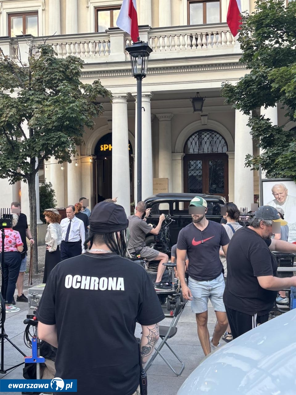 plan drugiego sezonu serialu "Gra z cieniem" na Krakowskim Przedmieściu | fot. Bartosz Pańczyk
