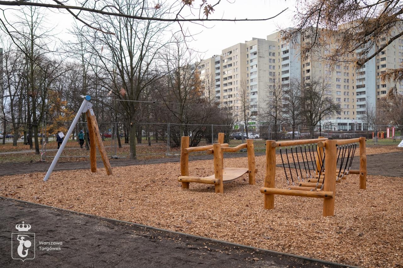plac zabaw w Parku Bródnowskim | fot. facebook.com/U.Dz.Targowek