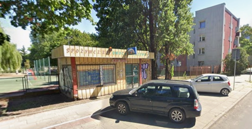 warzywniak przy ul. Boguckiego w Warszawie, który został rozebrany | fot. google stret view