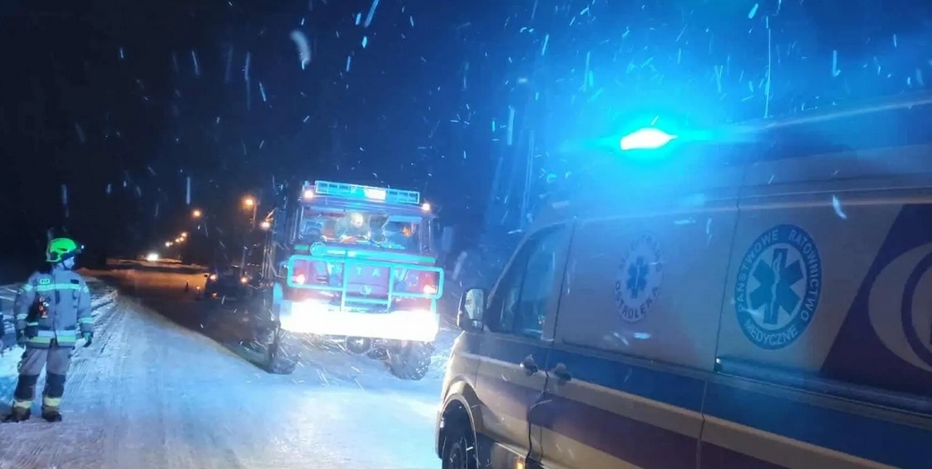Potrącenie trzylatka pod Wyszkowem | fot. OSP Trzcianka KSRG