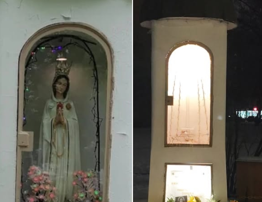 zaginiona figura Matki Bożej Róży | fot. facebook.com/brodno