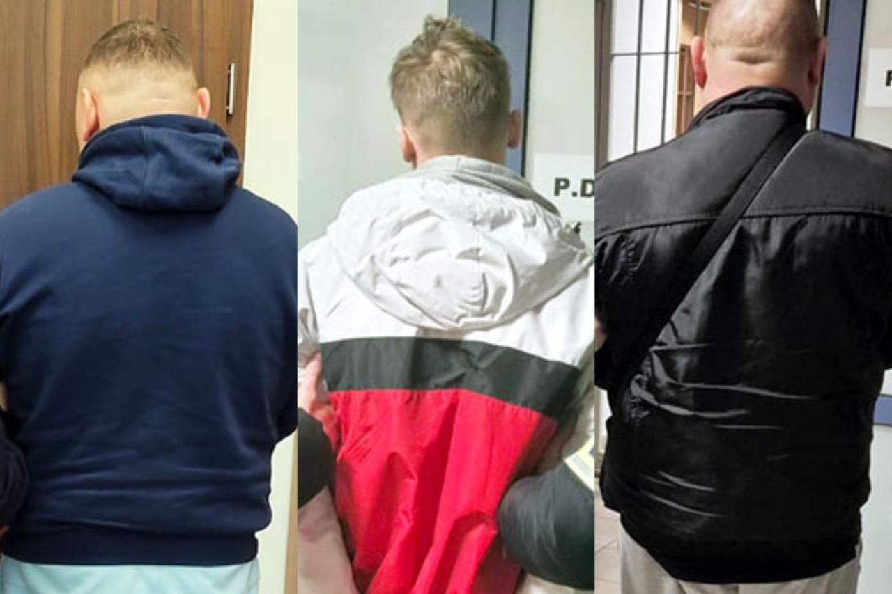 zatrzymani, którzy są podejrzani o pobicie Ukrainek w Pruszkowie | fot. https://x.com/Policja_KSP