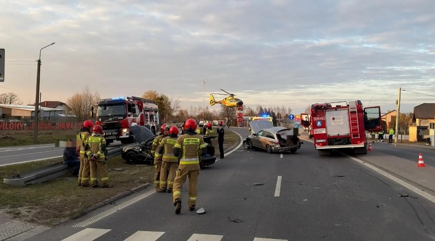 wypadek w Tarczynie | fot. Komenda Powiatowa Policji w Piasecznie