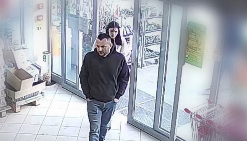 poszukiwana para, która ukradła towar z supermaketu w Mławie | fot. mazowiecka.policja.gov.pl