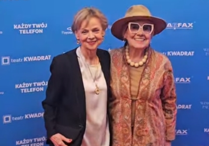 aktorzy na premierze sztuki "Każdy Twój telefon" w Teatrze Kwadrat w Warszawie | fot. facebook.com/Teatr.Kwadrat