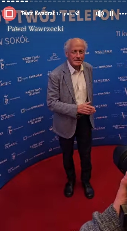 aktorzy na premierze sztuki "Każdy Twój telefon" w Teatrze Kwadrat w Warszawie | fot. facebook.com/Teatr.Kwadrat