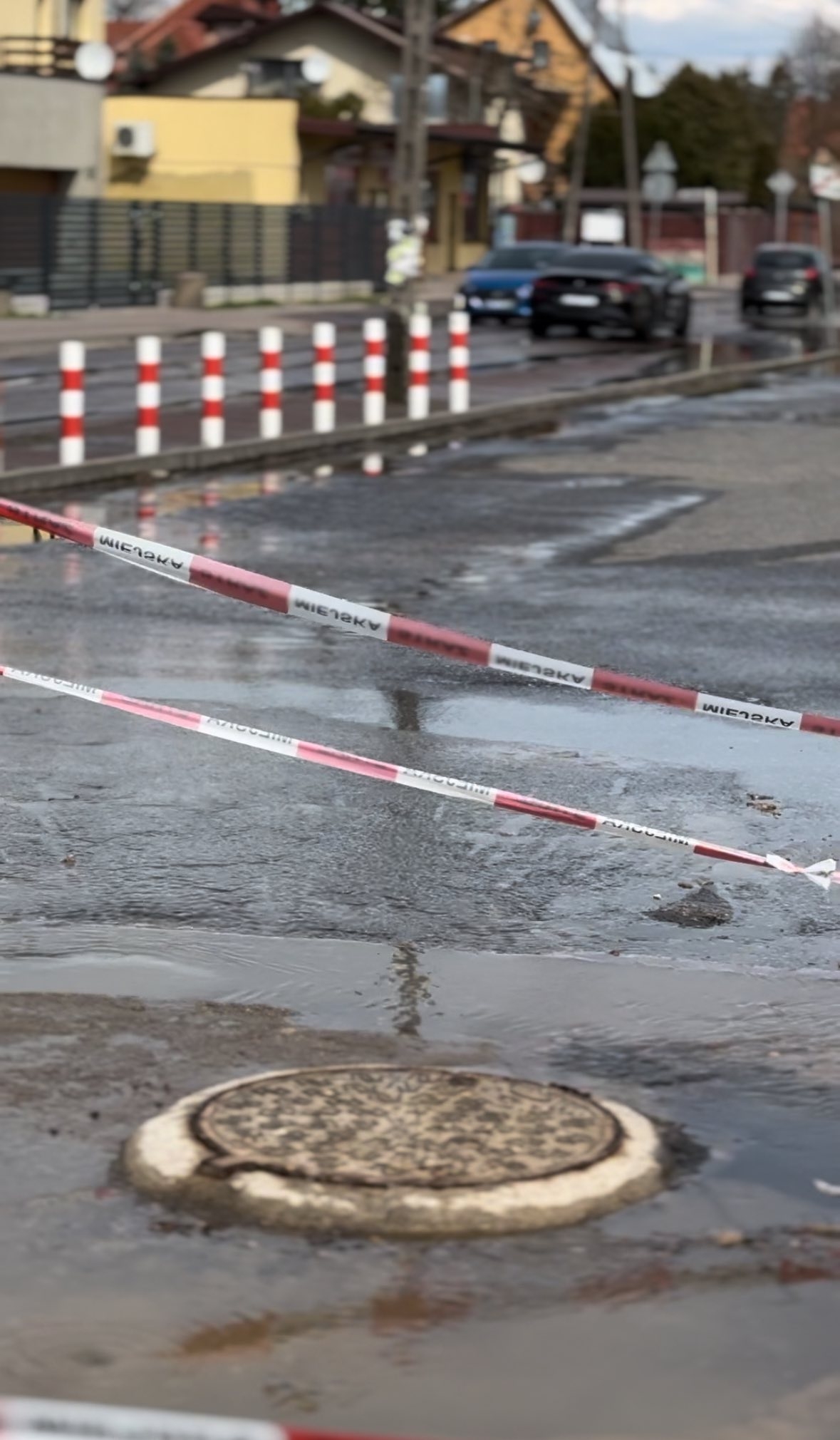 awaria w Łomiankach | fot. https://www.facebook.com/urzadlomianki