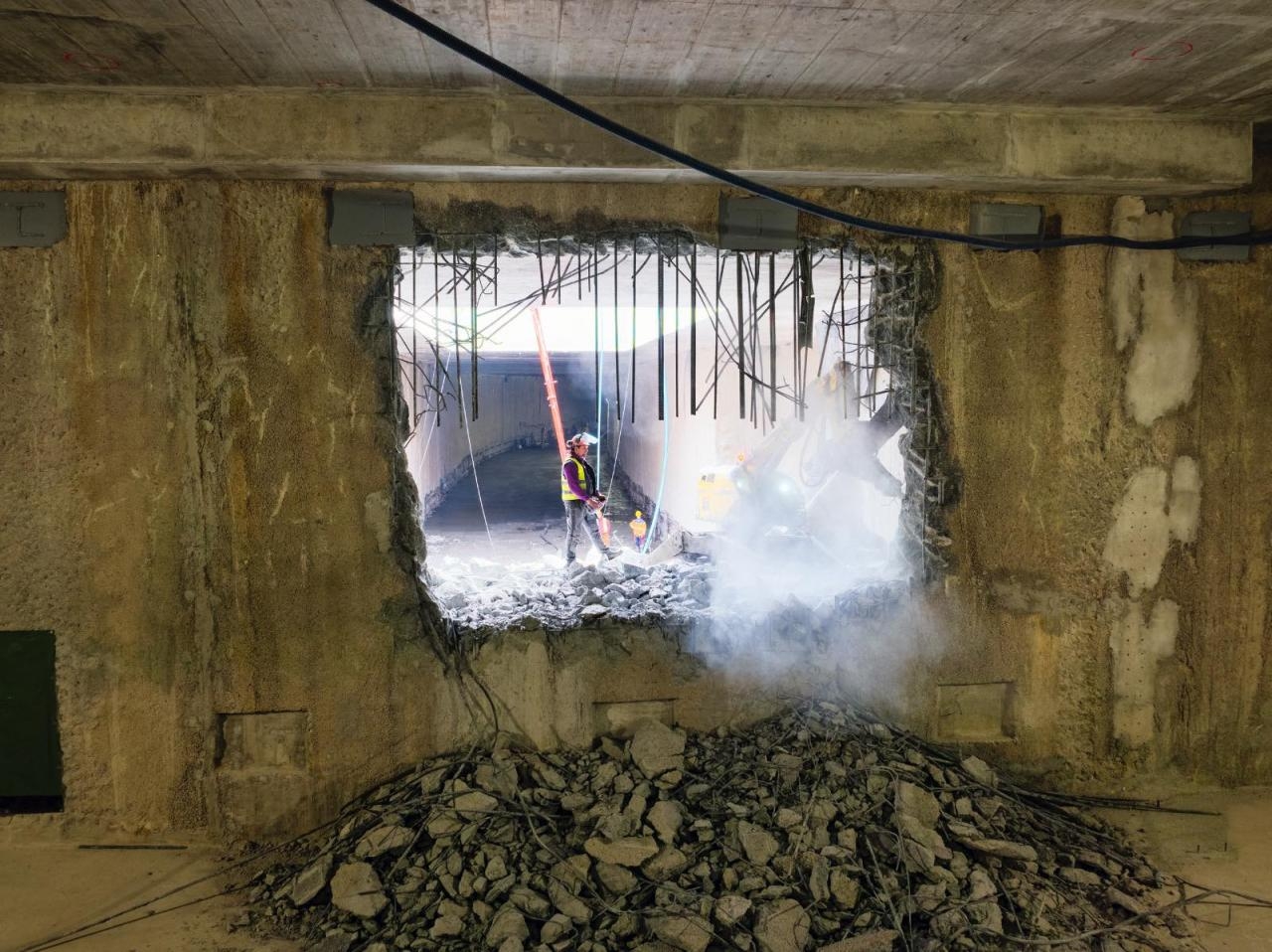 Tunel tramwajowy połączony z Dworcem Zachodnim | fot. Rafał Trzaskowski/facebook