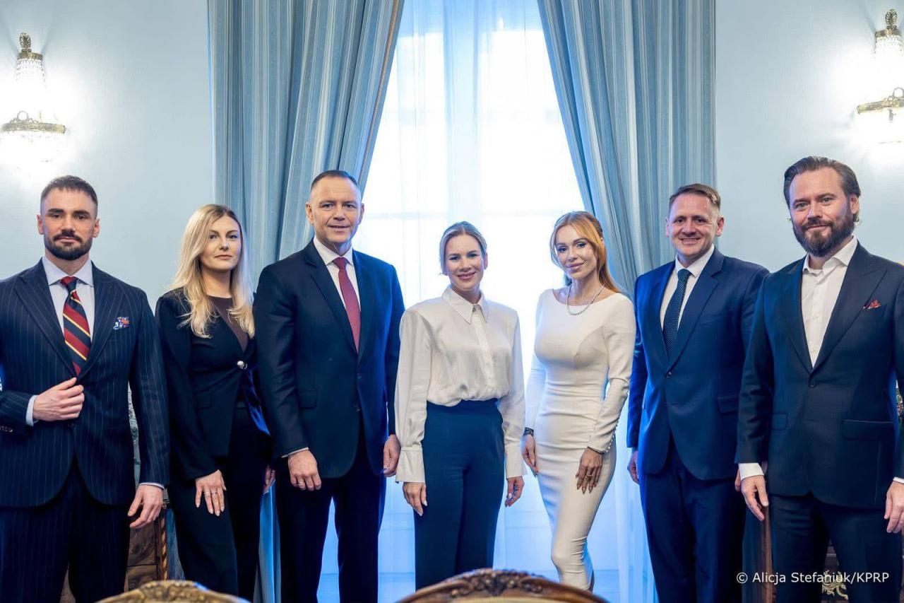 Łukasz Litewka na spotkaniu w Pałacu Prezydenckim | fot. Alicja Stefaniuk/KPRP