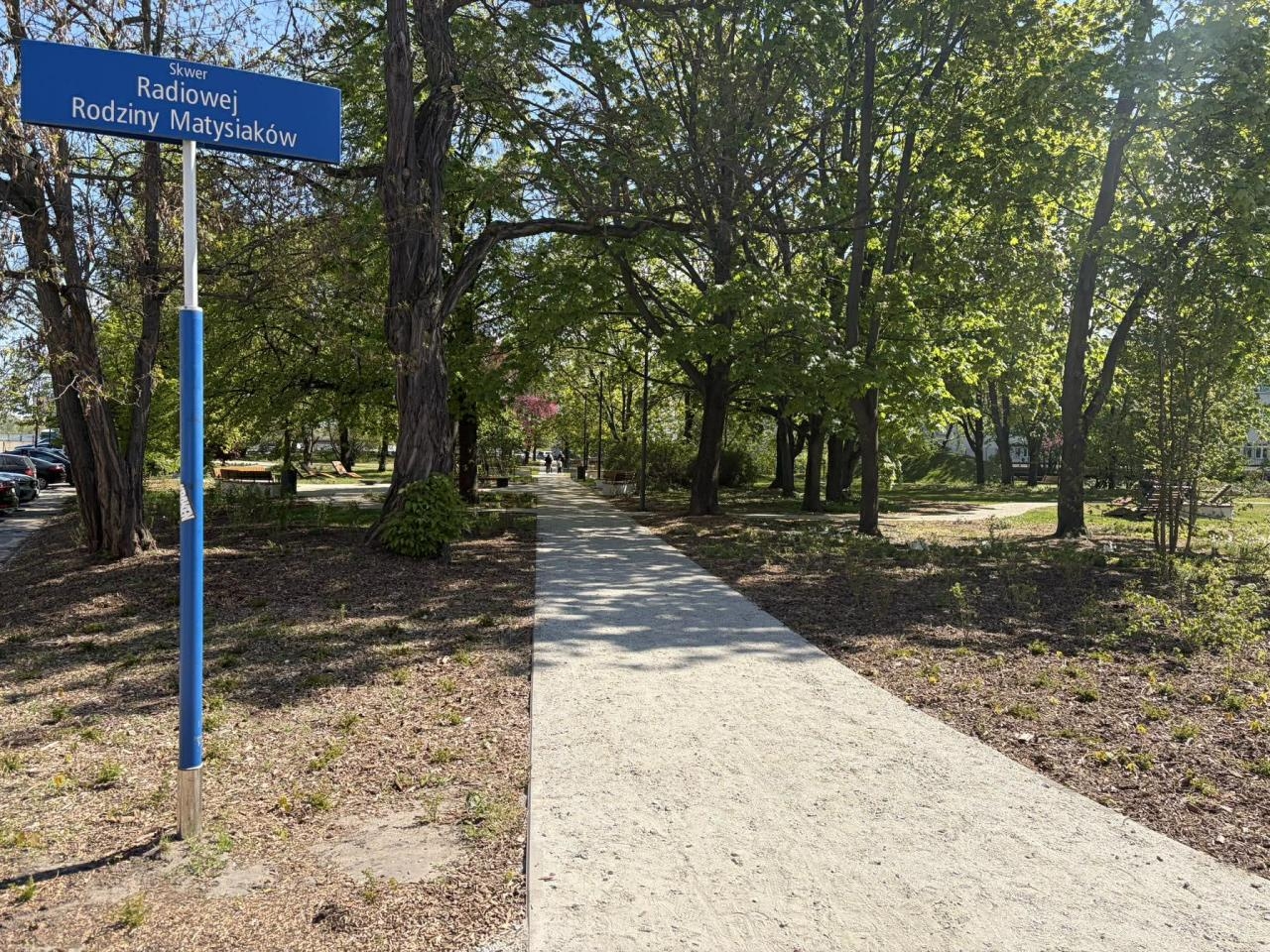 Skwer im. Radiowej Rodziny Matysiaków po modernizacji | fot. Bartosz Pańczyk