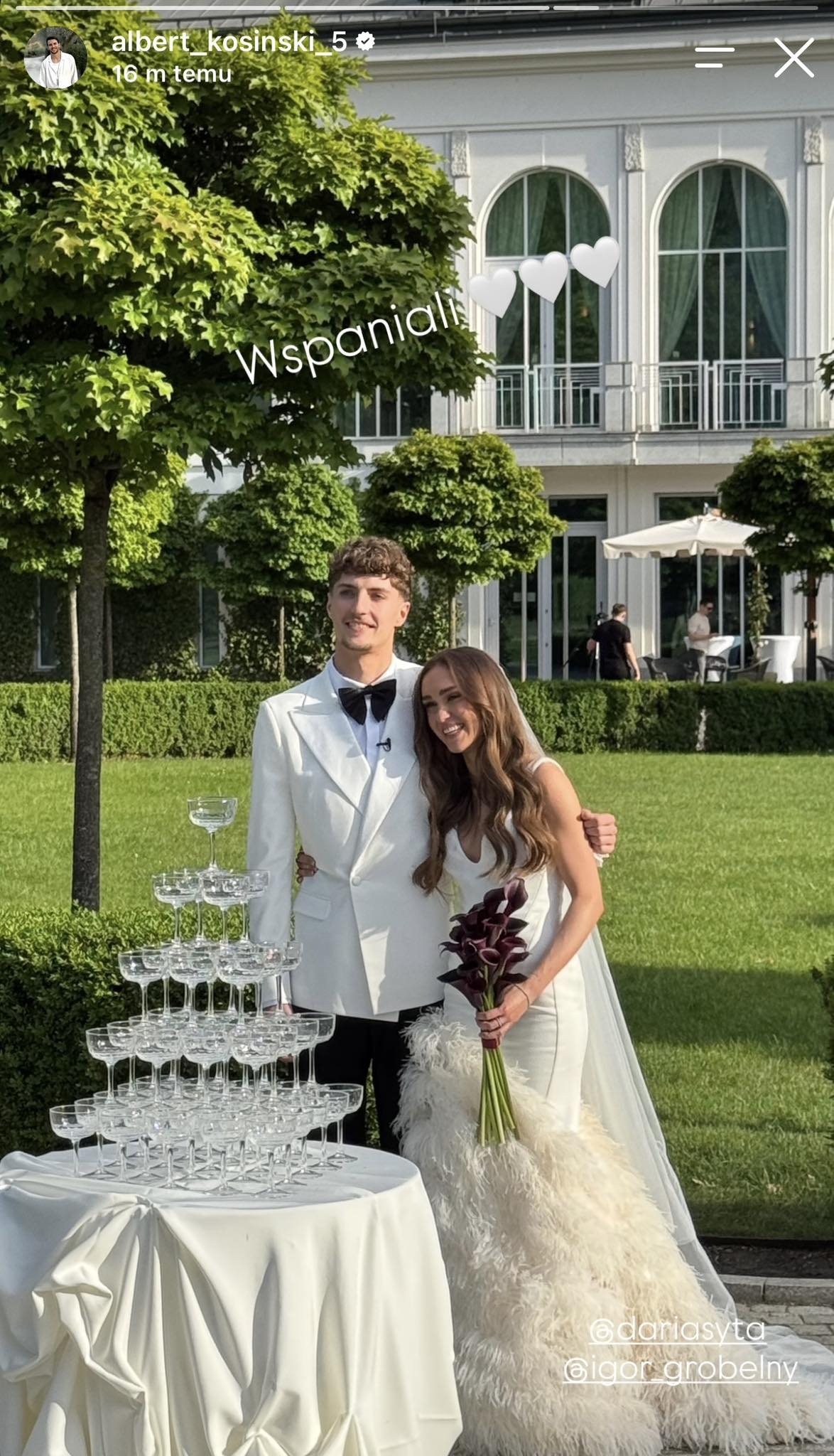 Ślub Darii Sytej i Igora Grobelnego | fot. https://www.instagram.com/albert_kosinski_5/