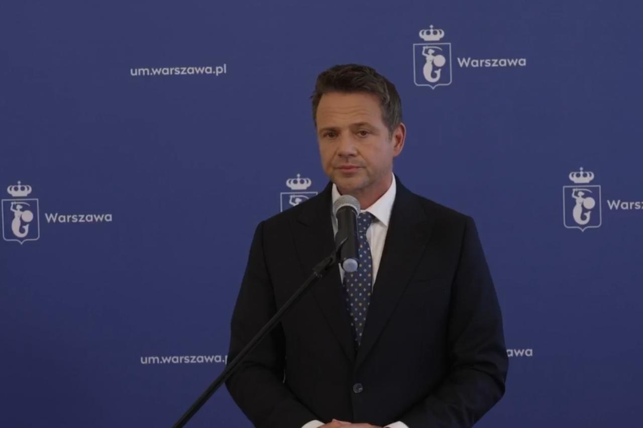 Rafał Trzaskowski na konferencji w sprawie Szpitala Południowego | fot. Rafał Trzaskowski/facebook
