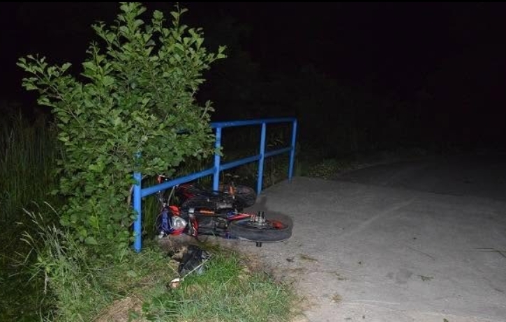 tragiczny wypadek motocyklisty w miejscowości Kąty | fot. Policja Węgrów