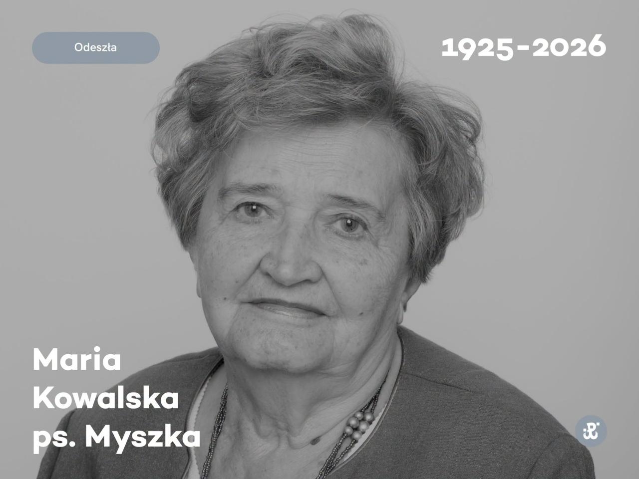 Maria Kowalska ps. "Myszka" | fot. Muzeum Powstania Warszawskiego/facebook