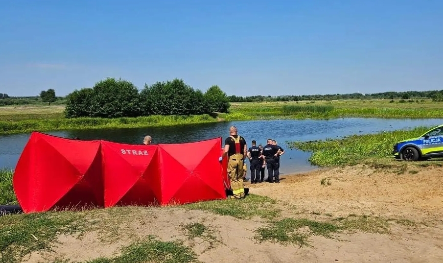 54-latek utonął w rzece | fot. KPP Wołomin