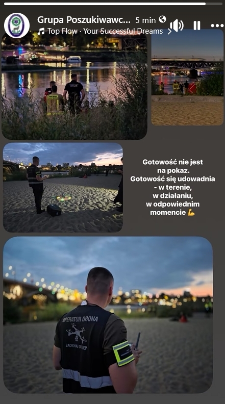 zdj. z poszukiwania mężczyzny w Wiśle | fot. https://www.facebook.com/GPR.ANIKAR