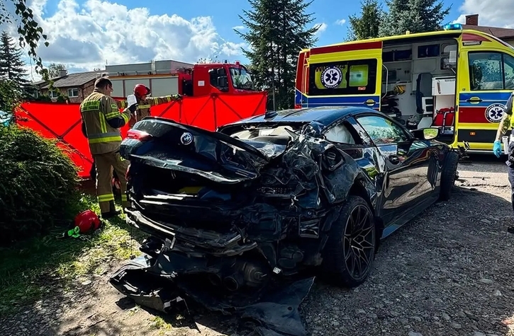 tragiczny wypadek pod Sochaczewem | fot. Komenda Powiatowa Państwowej Straży Pożarnej w Sochaczewie