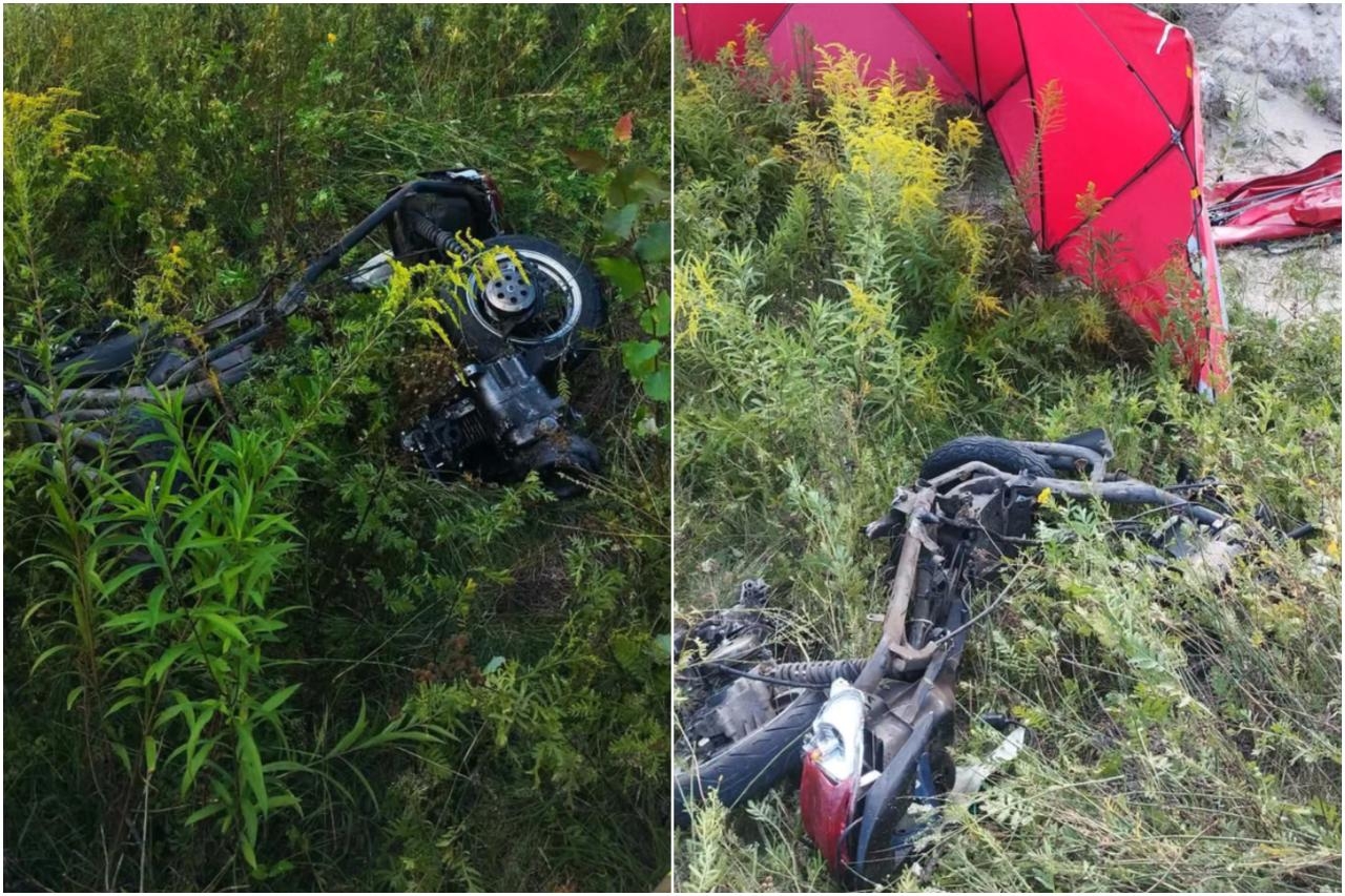 zdj. z miejsca wypadku | fot. Dawid Strzelecki/KP PSP w Wołominie