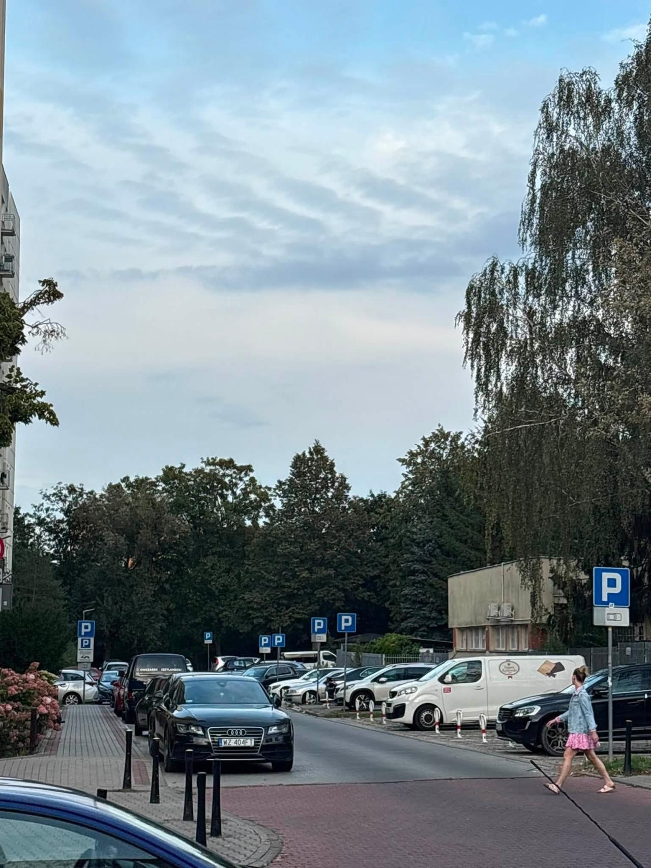 wysyp znaków parkowania na Saskiej Kępie | fot. Michał R./facebook