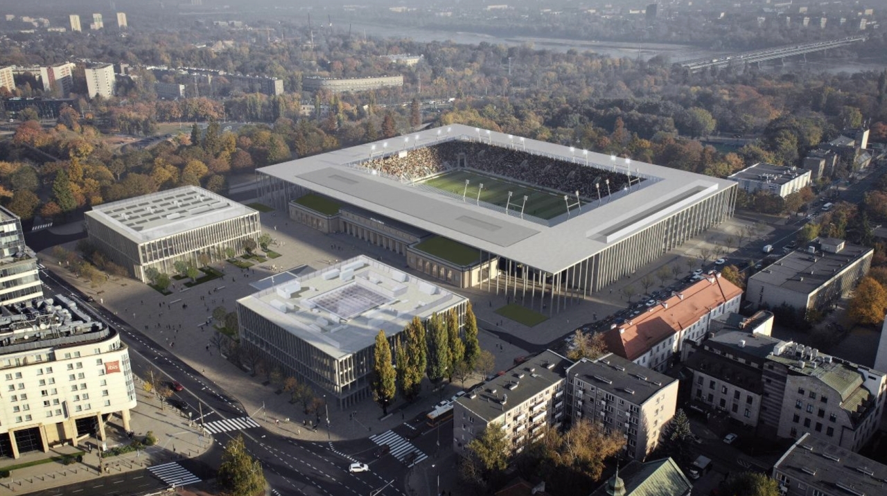 Projekt nowego kompleksu sportowego Polonii | fot. JSK Architekci