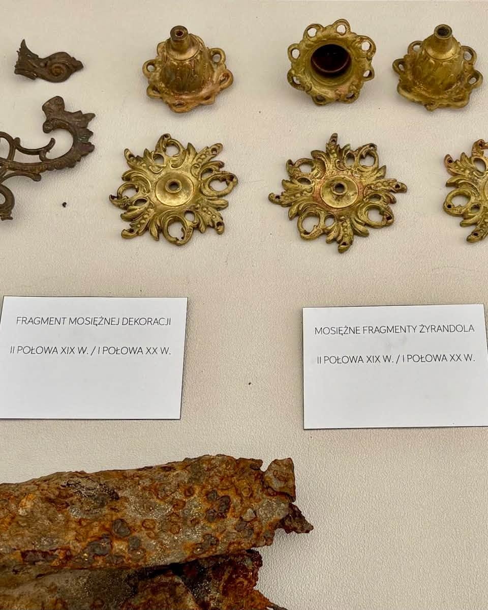 odnalezione przedmioty z synagogi w Warszawie | fot. Mazowiecki Wojewódzki Konserwator Zabytków