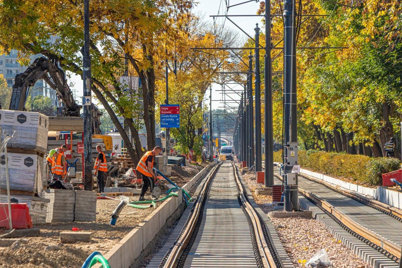 remont torowiska przy Puławskiej | fot. Tramwaje Warszawskie
