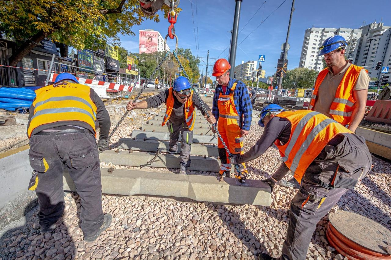 remont torowiska przy Puławskiej | fot. Tramwaje Warszawskie