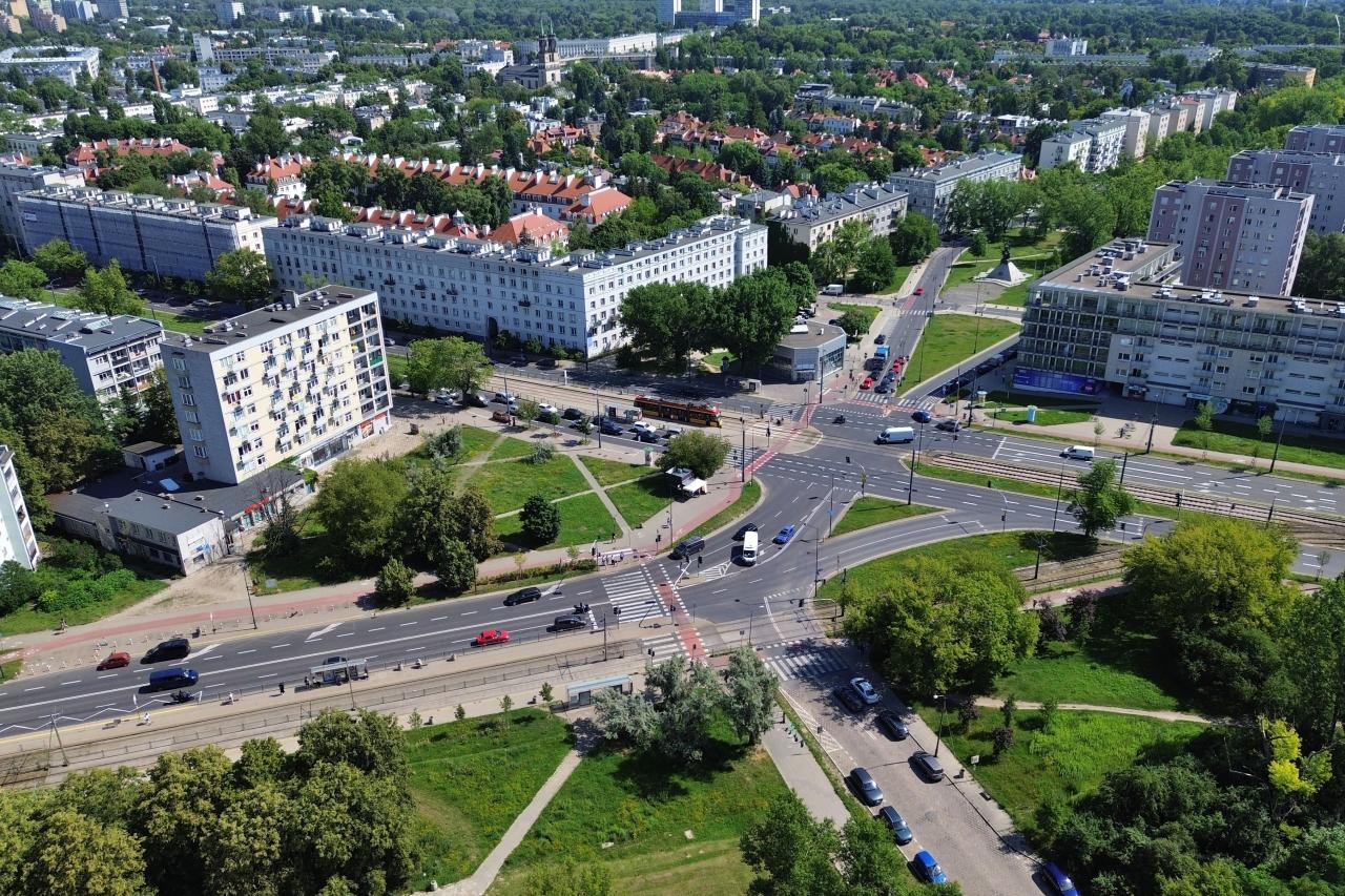 Plac Grunwaldzki w Warszawie | fot. Autorstwa Kapitel - Praca własna, CC BY-SA 4.0, https://commons.wikimedia.org/w/index.php?curid=150065612