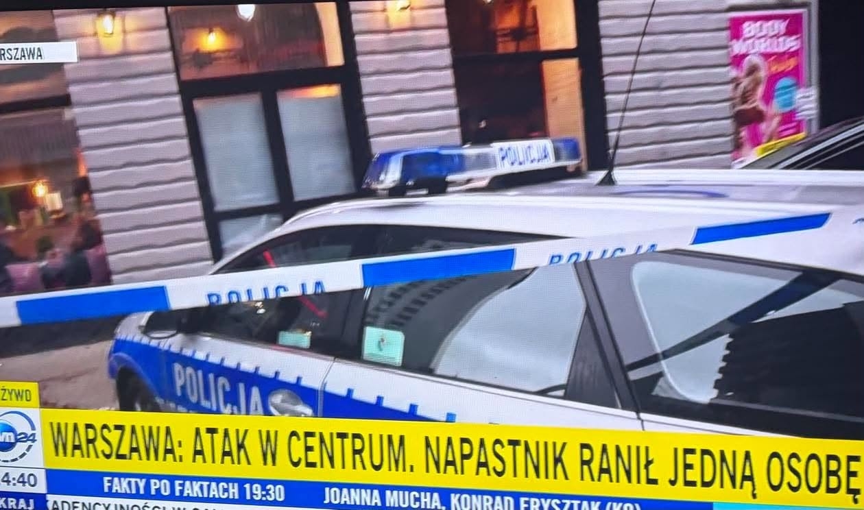 zdjęcie z miejsca zdarzenia | fot. screen: TVN24