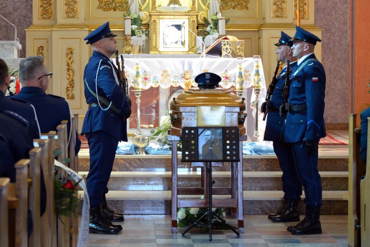 pogrzeb Pawła Michalskiego | fot. policja Mława/facebook