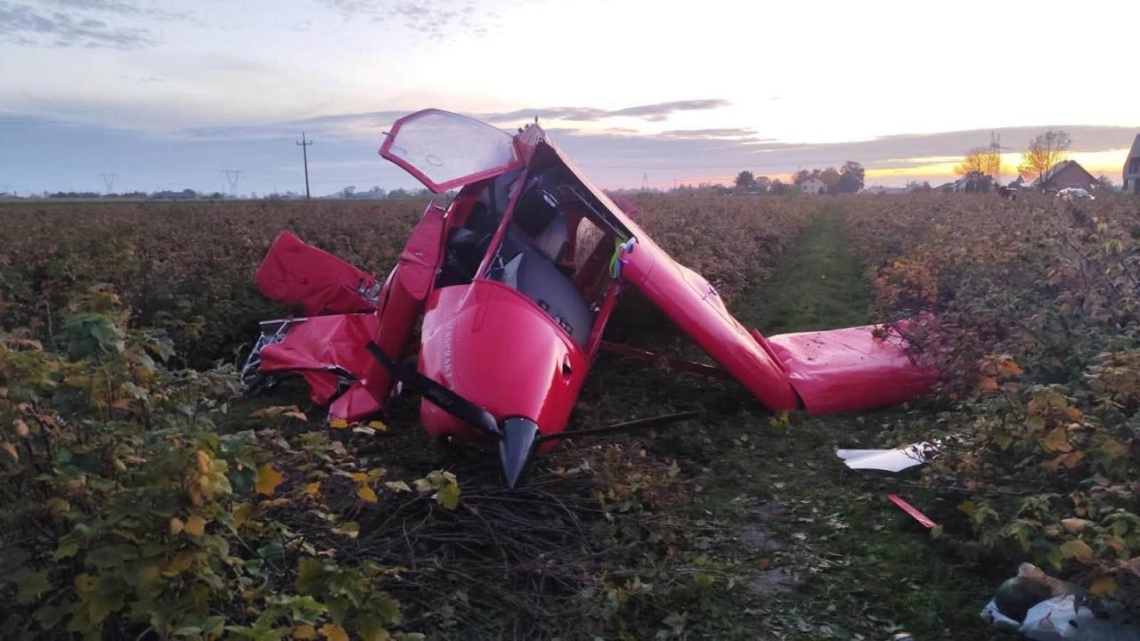 uszkodzona awionetka | fot. Policja Sochaczew